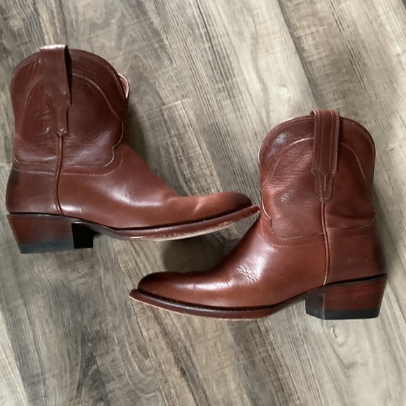 Tecovas Shoes - Tecovas The Penny Roper Boots Brown Leather 8.5 Cowboy Cowgirl Western Rodeo